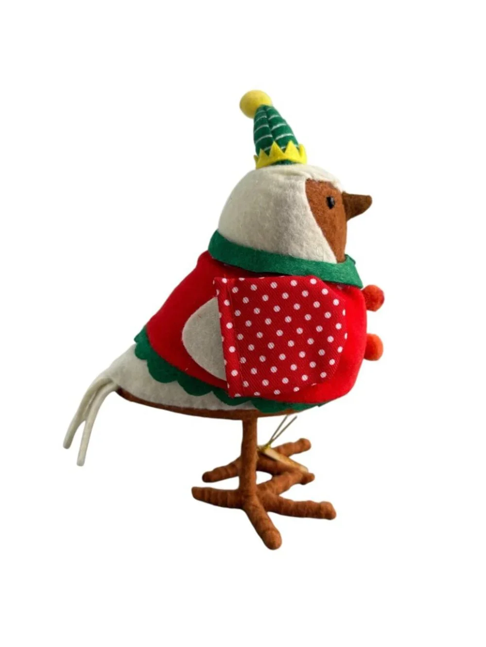 2023 Target Wondershop Featherly Friends Bauble Christmas Fabric Elf Bird NEW